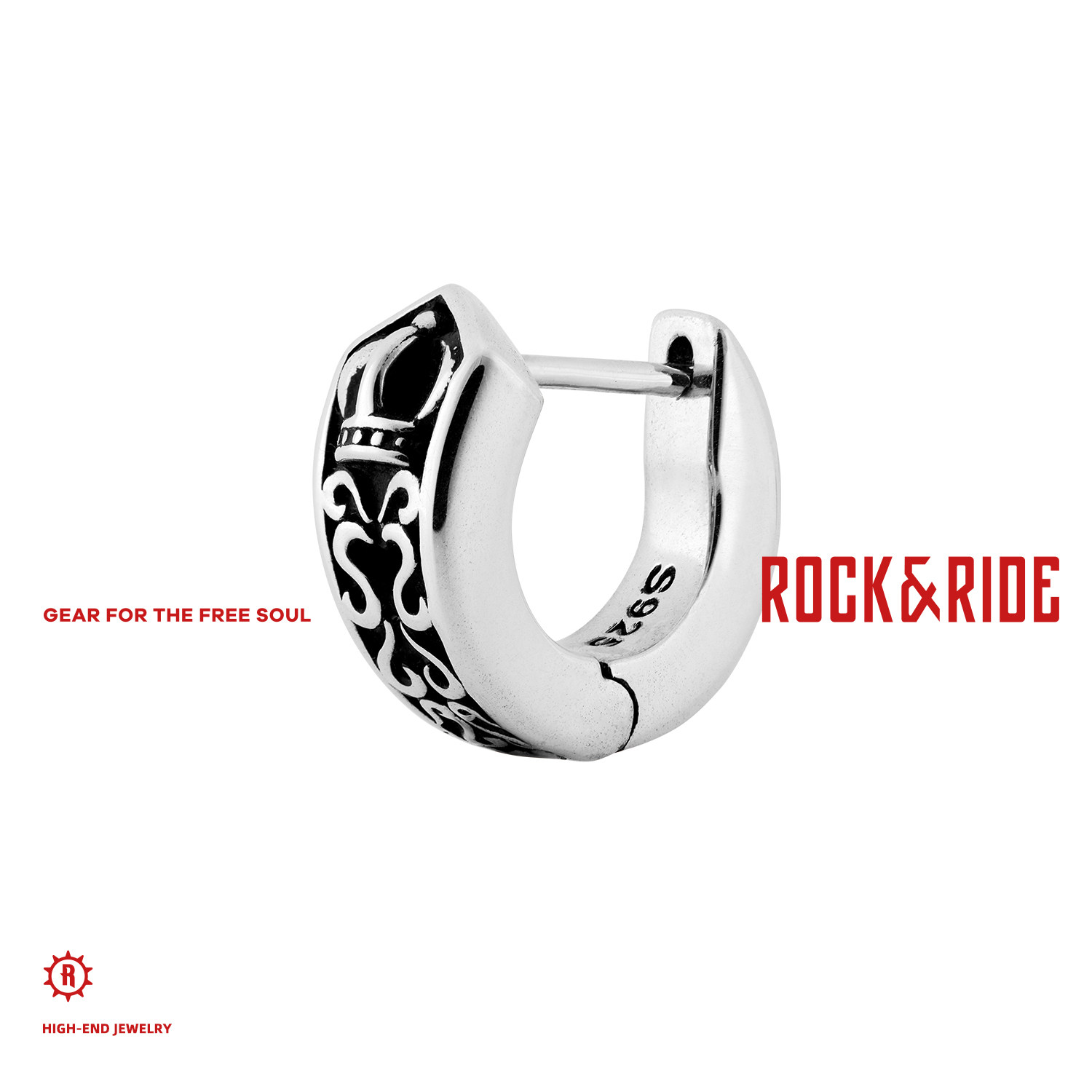 [подарок за 520 долларов] Серебряные серьги ROCKRIDE 