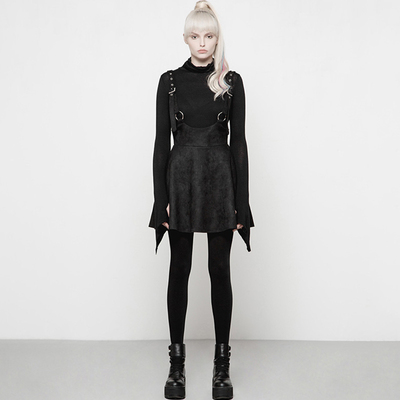 taobao agent ╋魔叹╋PUNK RAVE朋克状态英伦哥特GOTHIC个性帅气背带裙 OYQ016