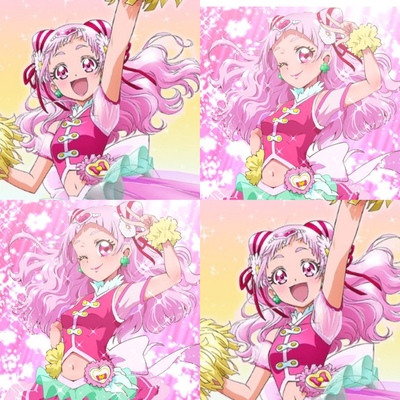 taobao agent 墨染青丝假发定制 光之美少女的cure yell cos假发 一件定制假毛