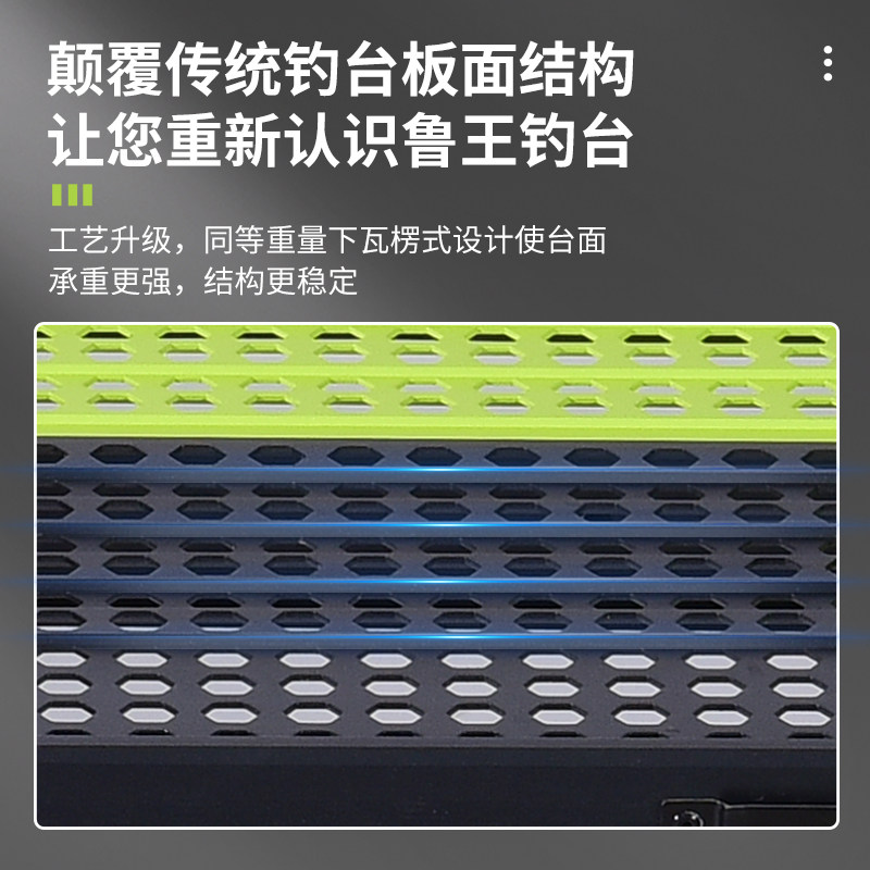 Luwang 2025 новая гофрированная рыболовная платформа Zhu Qing hollow fishing platform ультралегкая портативная складная рыболовная платформа из кремниево-алюминиевого сплава