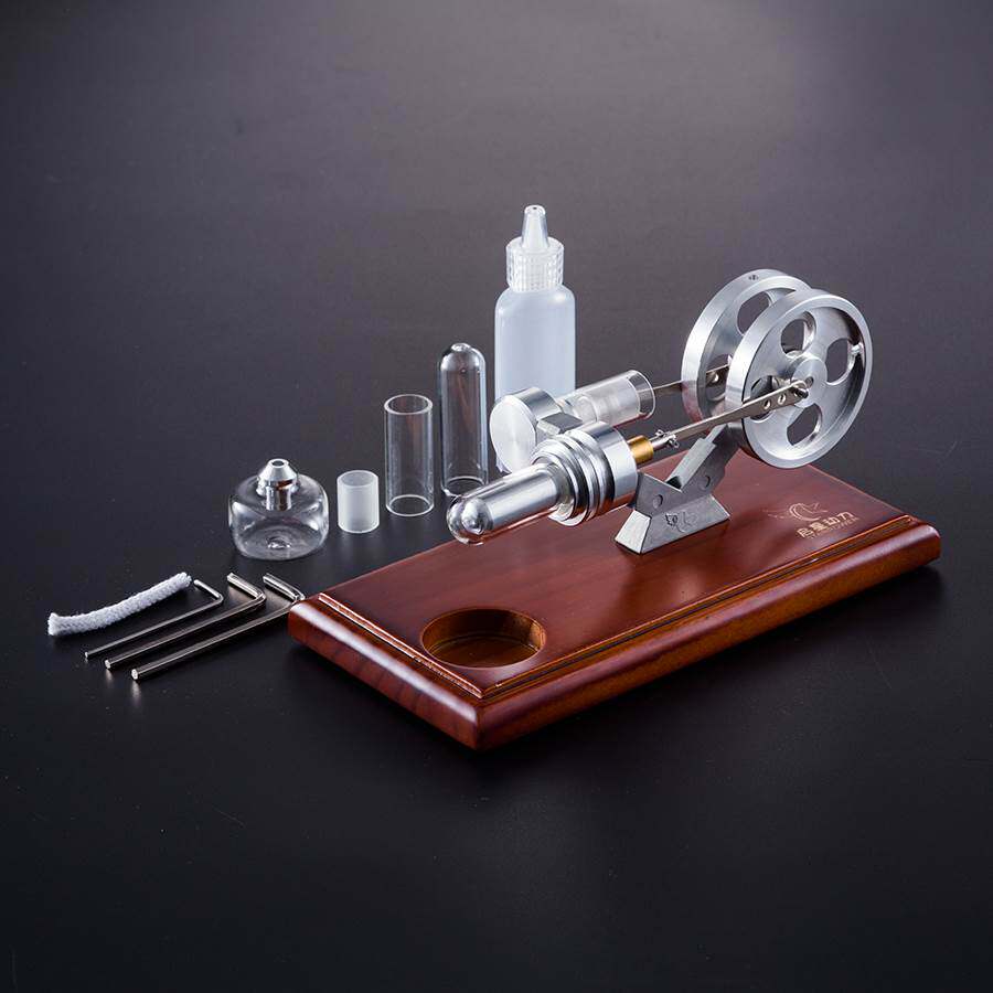 Модель двигателя Sterling engine двигатель внешнего сгорания с твердым деревянным полом физический научный эксперимент игрушка в подарок