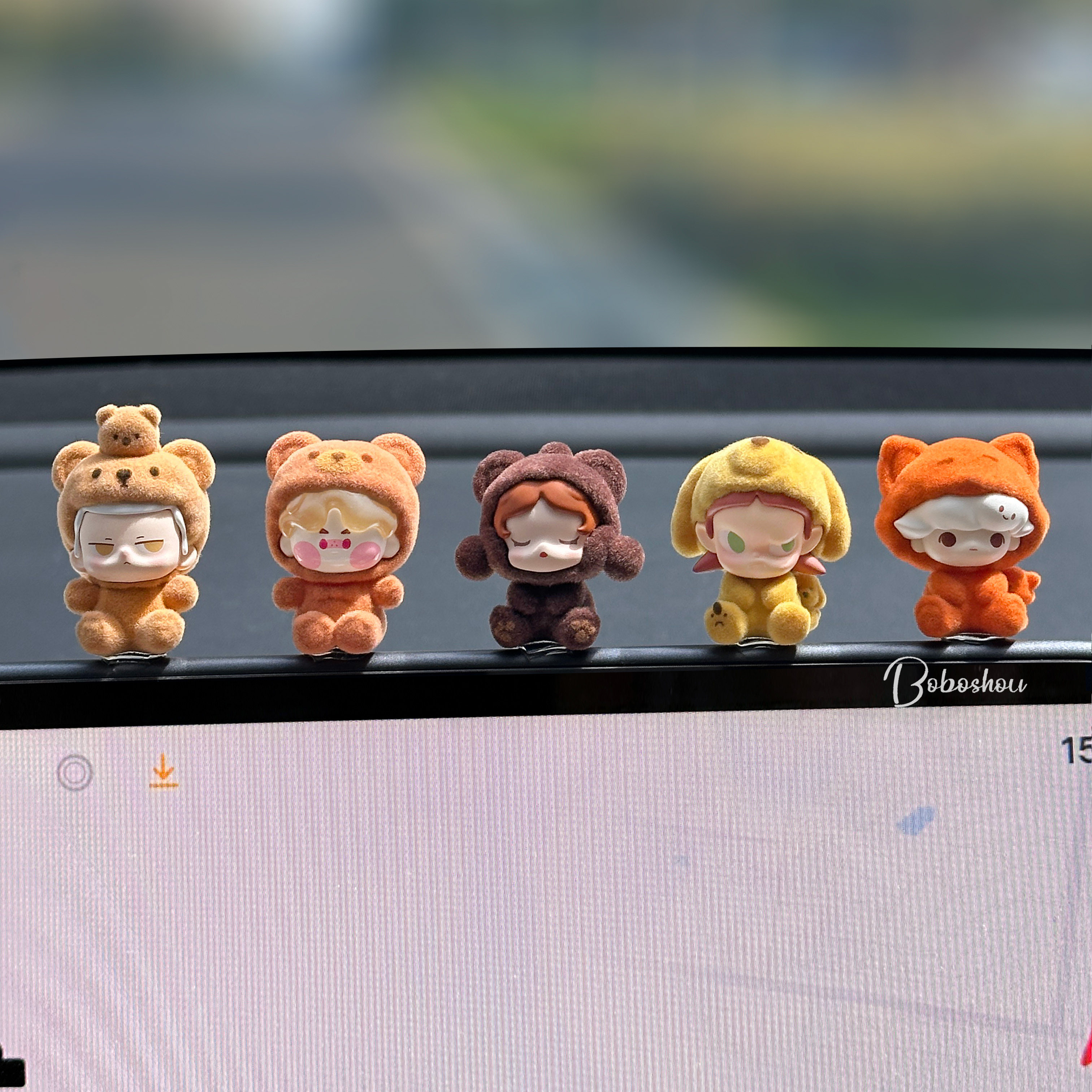 Bubble Mart tide play blind box милая маленькая кукла ручной работы, украшение салона автомобиля центральным экраном управления, лежачее украшение