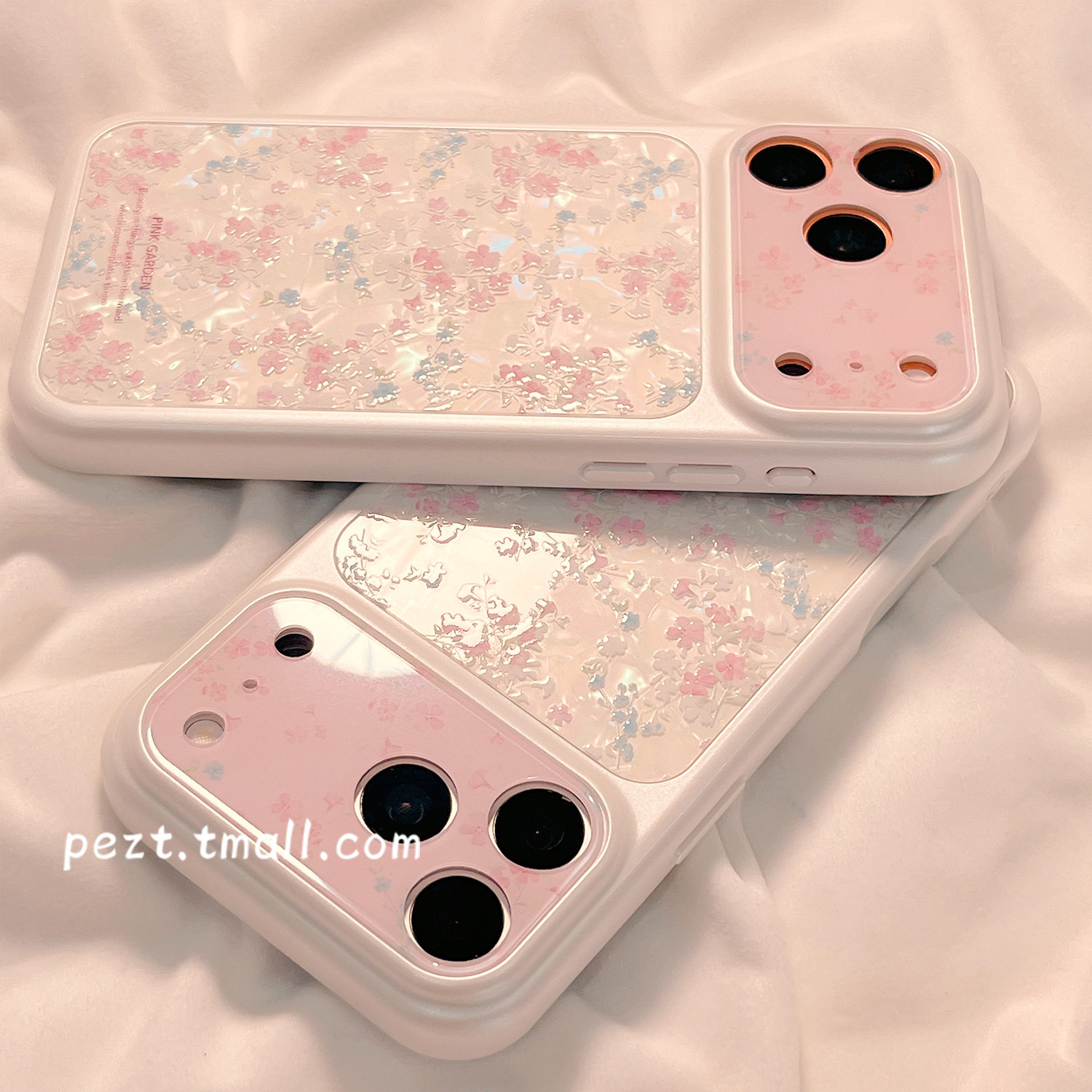 ins风粉色花朵少女心贝壳纹适用苹果17手机壳个性iphone18promax新款17pro高级感15Pro防摔套16Pro全包15女14