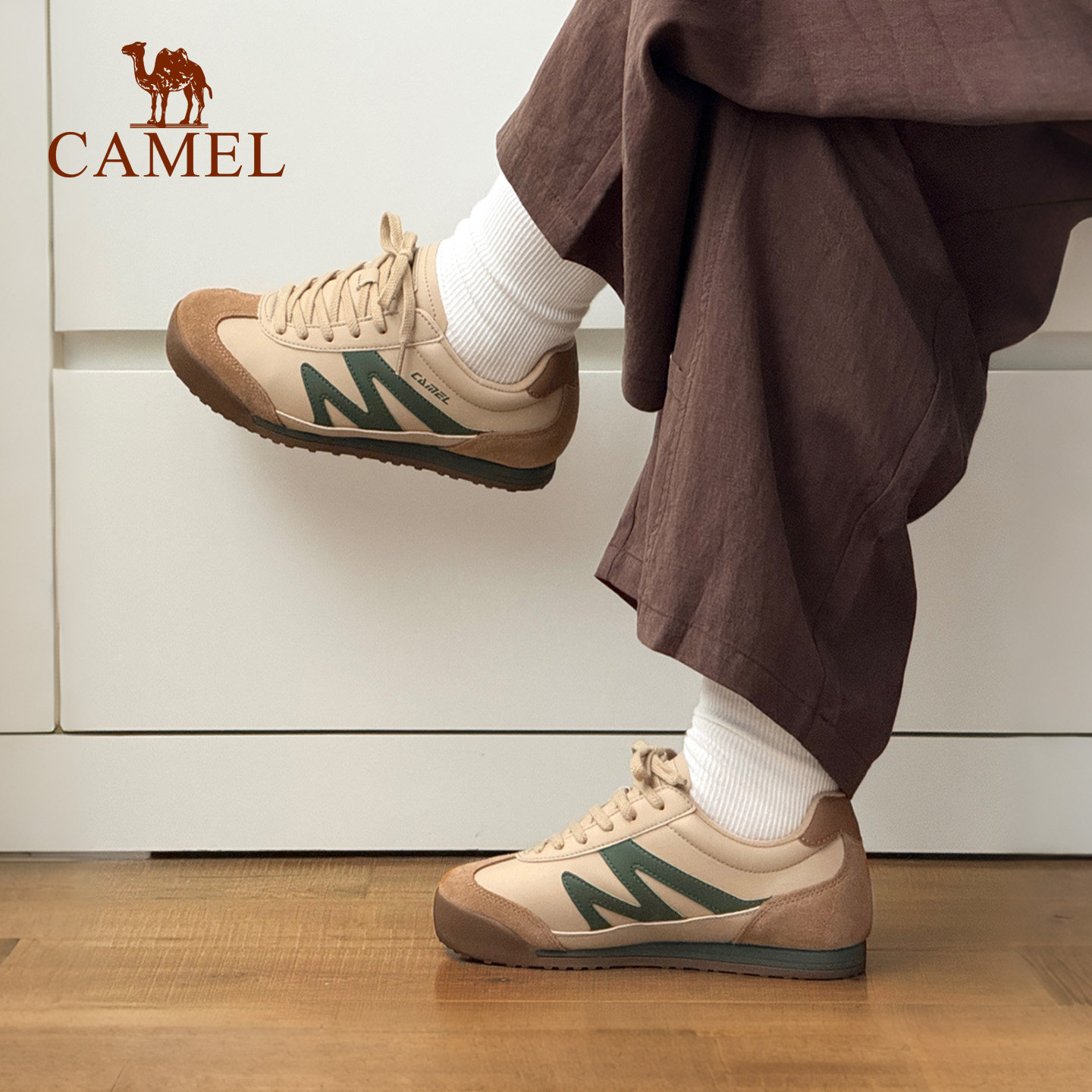 Спортивная обувь Camel Shanhai 3-го поколения, новинка осени и зимы 2026 года, кроссовки в стиле ретро, женская обувь, универсальная повседневная обувь, немецкая обувь для тренировок