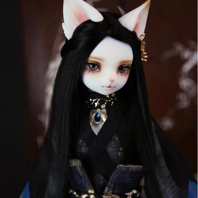taobao agent Dearmine 4分 BJD假发 DL 7~8英寸 WL-20 Black