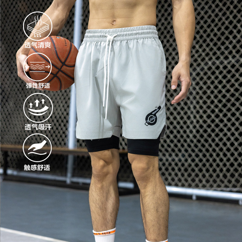 ОБЛЕГАЮЩИЕ американские шорты баскетбольные спортивные брюки quarter pants быстросохнущие тканые крутые спортивные брюки для фитнеса для бега для мужчин