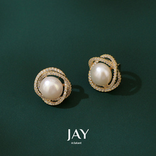 JAY Pearl Earrings, Women's High end, Elegant and Stylish Earrings, New Trendy Ear Clips