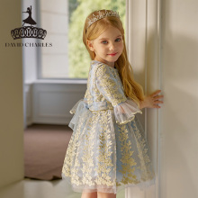 DAVIDCHARLES Girls' Birthday Party Dress in the UK: Light Luxury, Small and High end Piano Performance Princess Dress