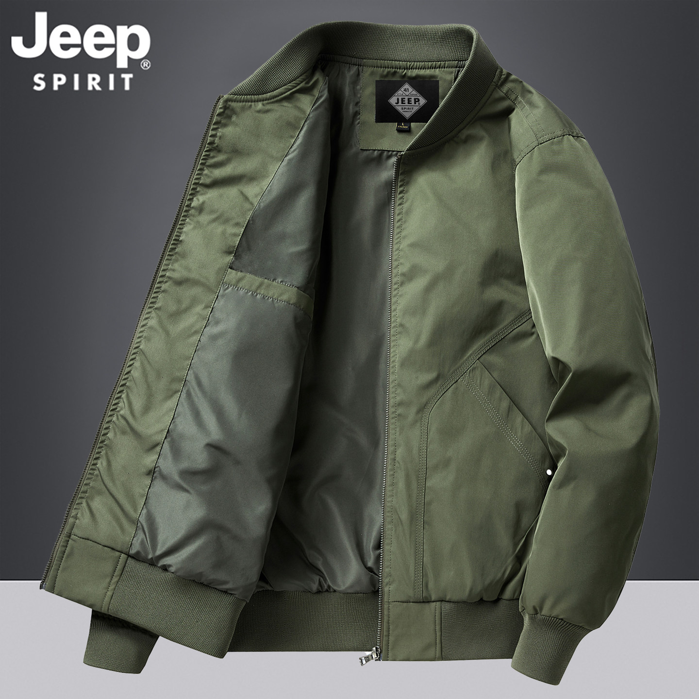 Высококачественная куртка-бомбер Jeep, мужская куртка-бомбер 2026, весна и осень, новая американская мотоциклетная бейсбольная форма, мужская куртка-бомбер