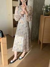 Kamanshi Authentic Spring New Fashion Dress V-neck Casual Style Korean Edition Instagram