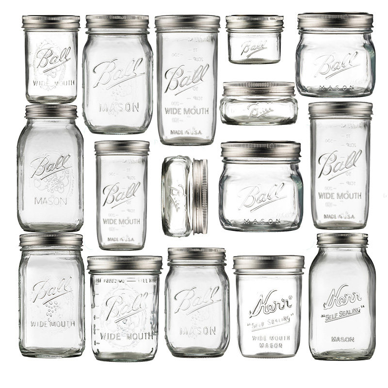Стеклянная герметичная банка Mason bottle, пищевая чашка для варенья masonjar, маленькая баночка для трубочек, официальный флагманский магазин ball