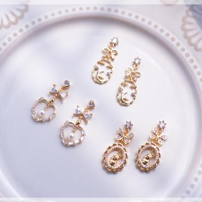 taobao agent R.I.A原创『慕斯』可爱轻奢首饰耳针三分娃用bjd sd dd大女X313