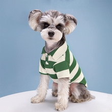 Little Dog Clothes Striped T-shirt Backing Shirt Thin Style