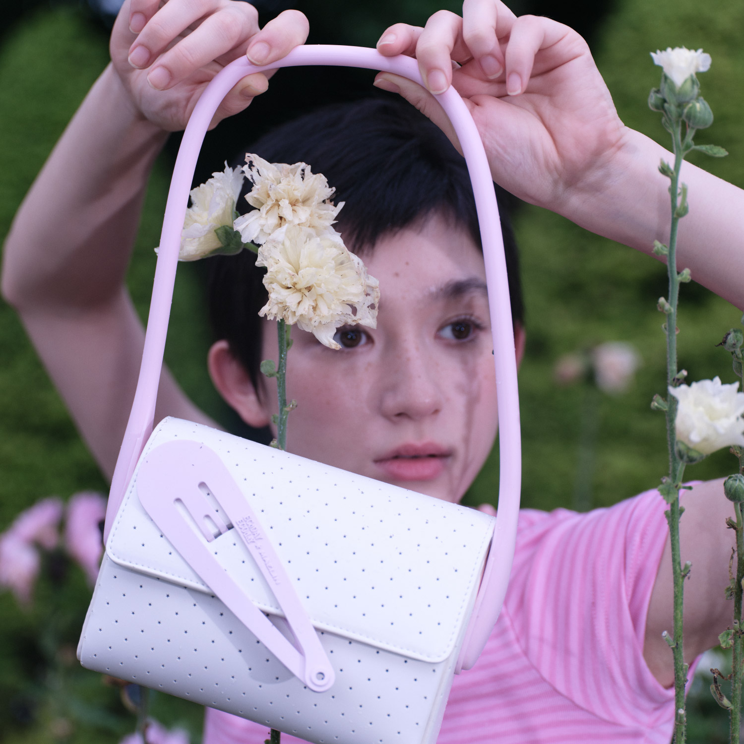Женская весенне-летняя сумка через плечо ECODAY X MAELIN joint series hairpin bag