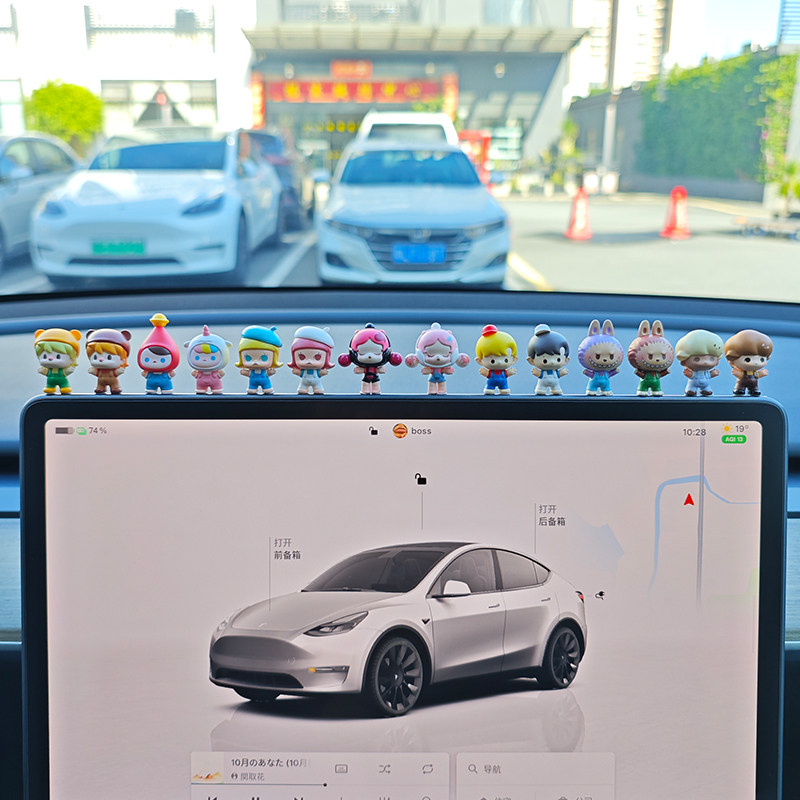 Bubble Mart украшение автомобильного экрана украшение интерьера автомобиля центральная консоль автомобиля кукольные безделушки 2026 новинка