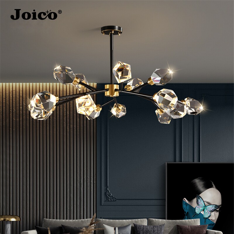 JOICO copper light роскошная гостиная с хрустальной люстрой K9, высококачественная современная столовая, спальня, комбинированный пакет освещения