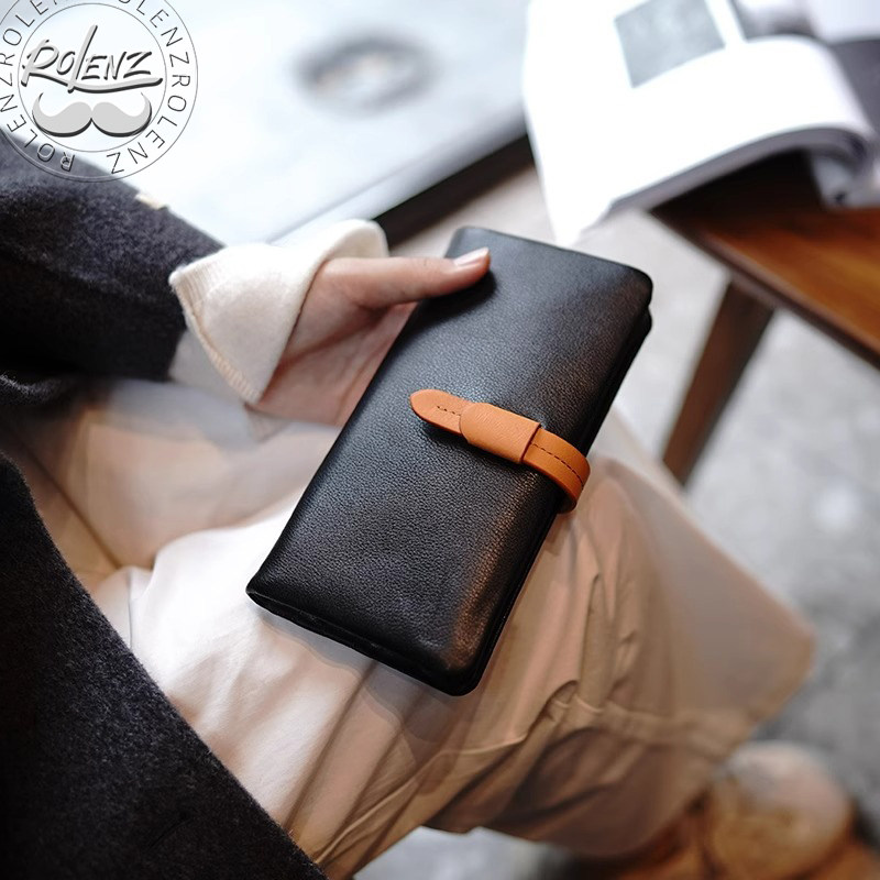 Rolenz Lorenz light роскошный качественный бренд из воловьей кожи, простой ретро-кошелек с несколькими отделениями для карт, длинный кошелек большой емкости
