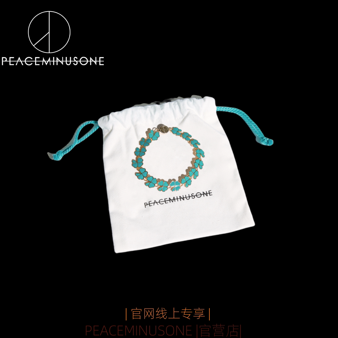 [Подлинный официальный сайт] peaceminusone счастливый браслет из четырехлистного клевера GD Quan Zhilong, такой же антивоенный браслет