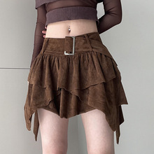 High waisted slim retro skirt for women