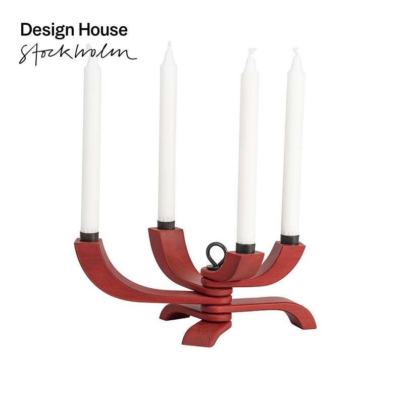 Шведский дизайнерский дом с вращающимся подсвечником для украшения деревянного основания подсвечника украшение гостиной рождественской атмосферой