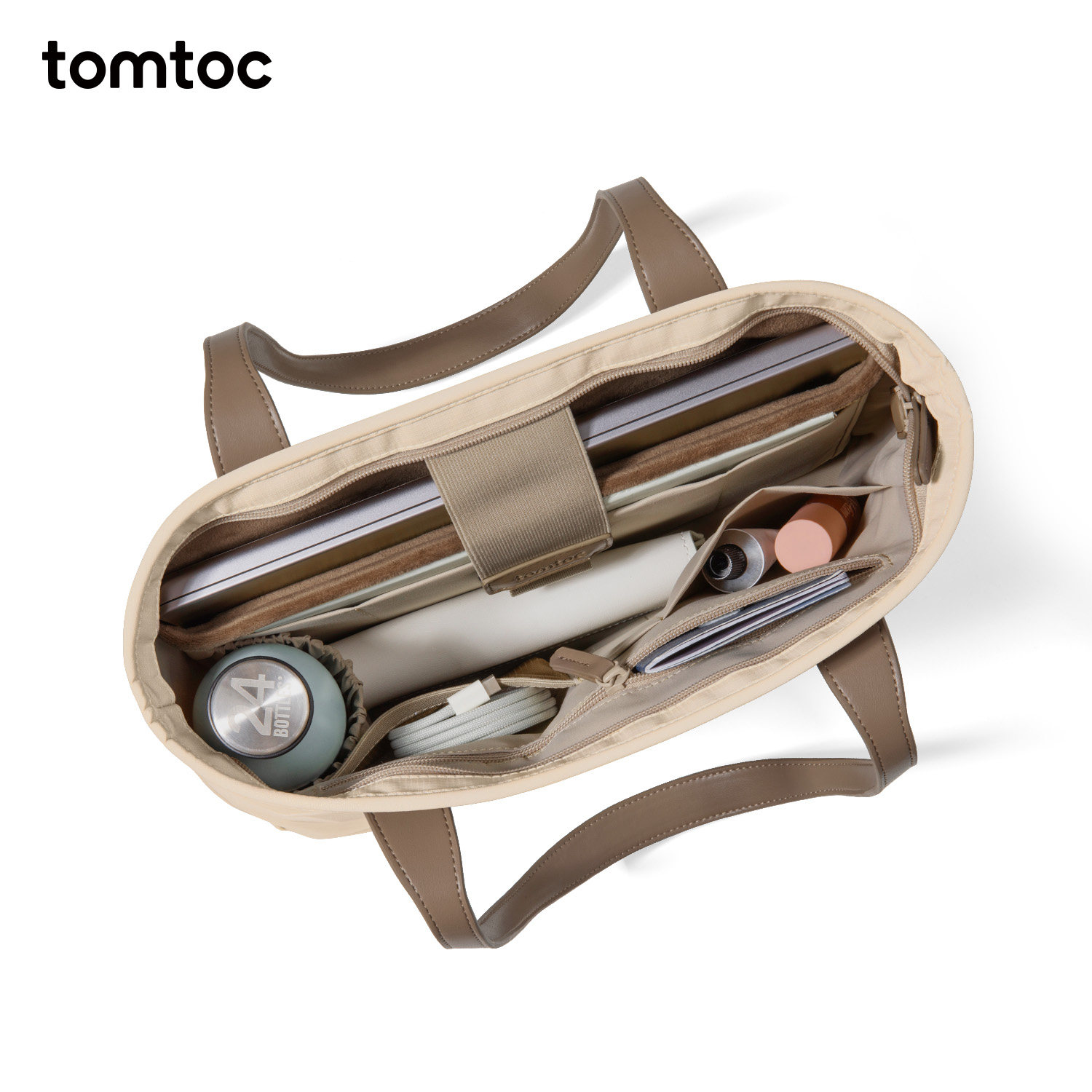 компьютерная сумка tomtoc, женская сумка-тоут для MacBook, 14 дюймов, 16 дюймов, портативная сумка через плечо, большая вместительная сумка для поездок на работу T23