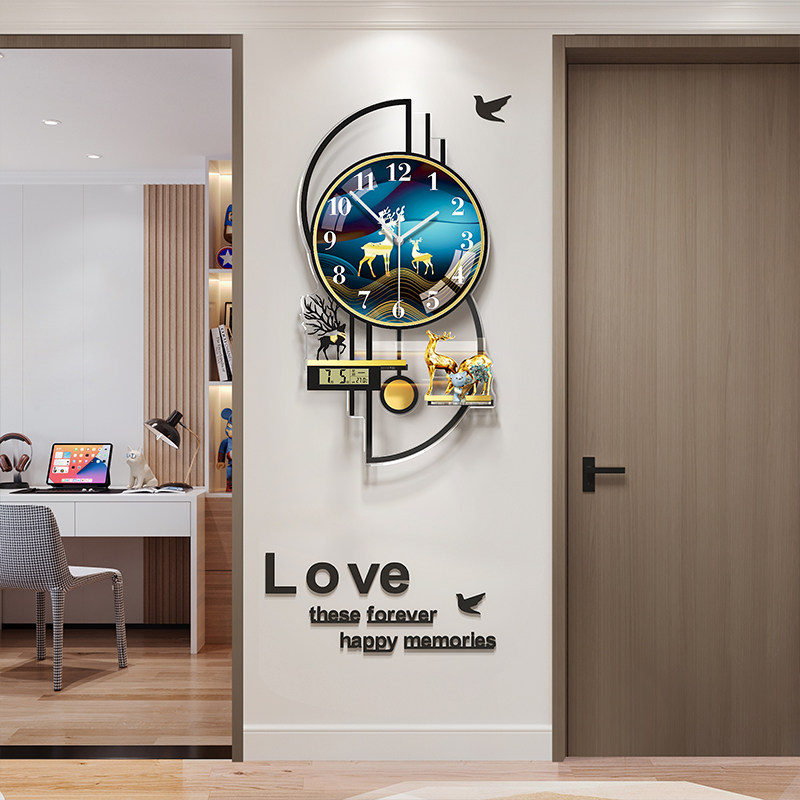 Mercida creative clock настенные часы для гостиной 2025 новые современные минималистичные часы высокого класса с атмосферой домашних настенных часов