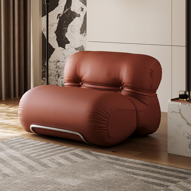 jeaek Итальянское минималистское кресло для отдыха, легкое роскошное кресло с односпальным диваном, дизайнерское кресло для современной минималистской гостиной, стальные зубья