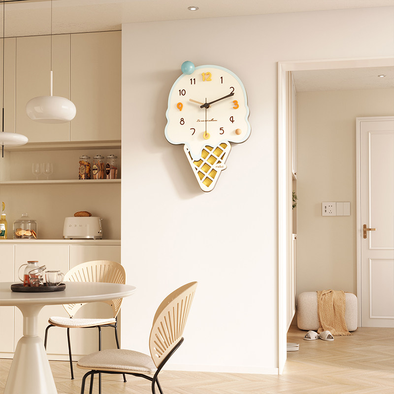 Mercida ice cream Clock настенные часы для гостиной 2025 новые бытовые бесшумные современные минималистичные креативные часы, висящие на стене