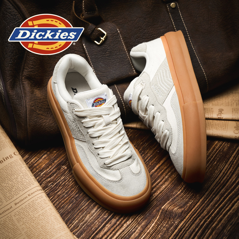Мужские кроссовки в немецком стиле Dickies, новинка 2026 года, осенняя мужская обувь, кожаная обувь на каблуке, повседневная спортивная обувь, мужские модели