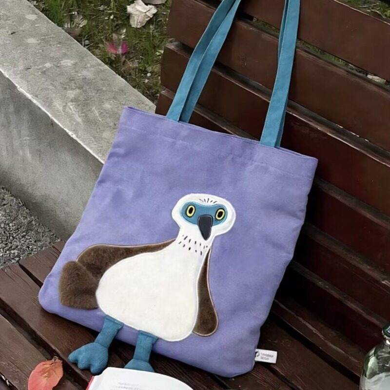 Холщовая сумка PawPawPatch Ocean серии blue bubble, холщовая сумка с синими лапками, милая сумка через плечо