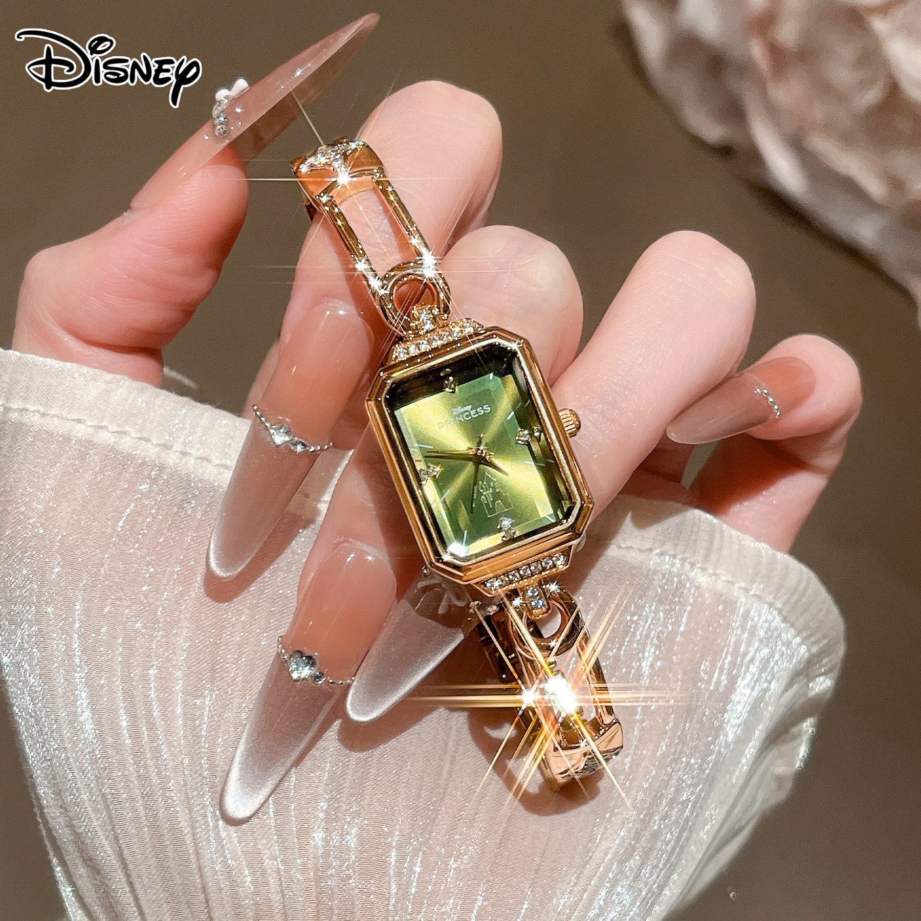 Disney pin-код высококачественные маленькие часы маленькие зеленые часы женские на годовщину подарок на день рождения для подруги девушки