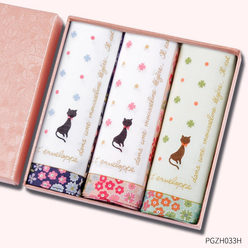 Japanese style sweat-wiping handkerchief, women's high-end handkerchief, pure cotton, thin, old-fashioned...