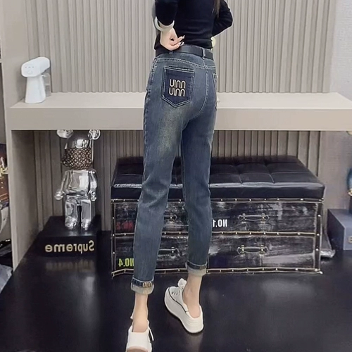 Приталенные штаны, высокая талия, свободный прямой крой, 2023