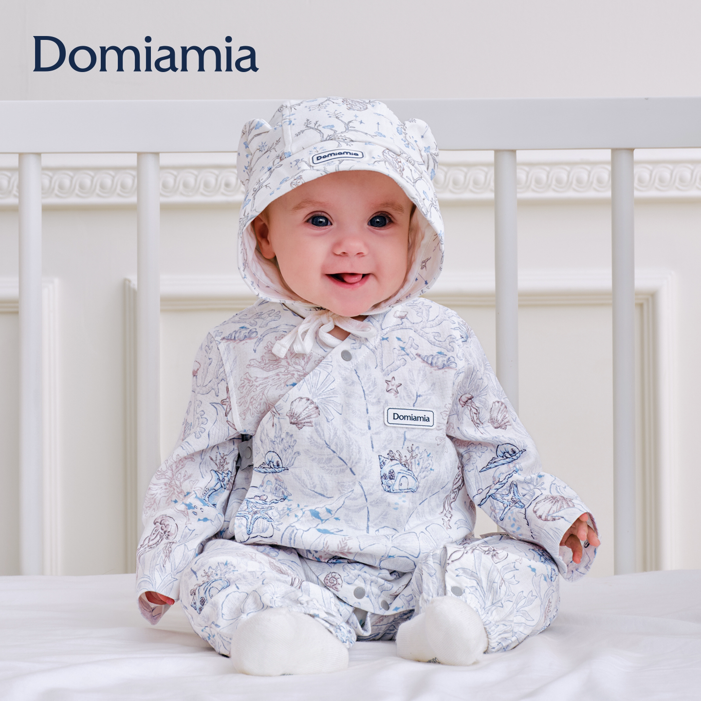 Детский комбинезон Domiamia для мальчиков и маленьких девочек 26, осенне-зимний новый газовый комбинезон с длинными рукавами для новорожденных, комбинезон