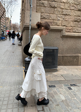 KERNEL COSMOS 24SS Encounters Neusio Design with Drawstring Double layered Heavy Duty White Skirt