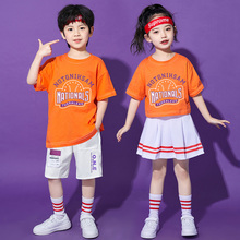 Children's performance costumes for June 1st, cheerleading team, kindergarten dance costumes, elementary school sports meet opening ceremony performance costumes, summer