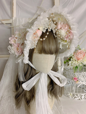 taobao agent Lolita原创优雅百搭茶会华丽花嫁洛丽塔bb帽扁帽波奈特bnt头饰