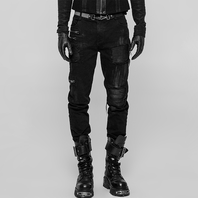 taobao agent ╋魔叹╋PUNK RAVE蒸汽朋克STEAM哥特GOTHIC摇滚ROCK男长裤 WK339