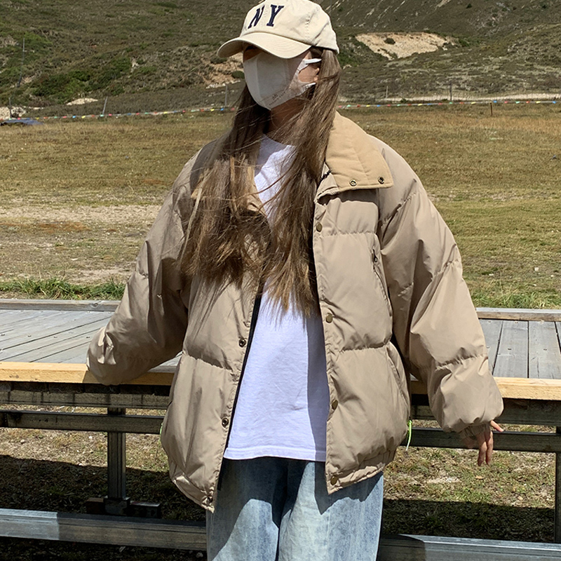 Корейская версия универсальной куртки с хлопковой подкладкой для женщин, новинка зимы 2025 года, короткая куртка с капюшоном, стеганая куртка для студентов, толстая куртка
