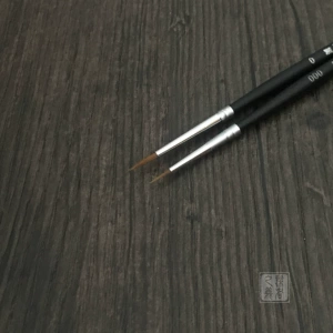 Нейлоновый карандаш для контуров, очень тонкая кисть для лица, короткий край, кинцуги/маки-э.