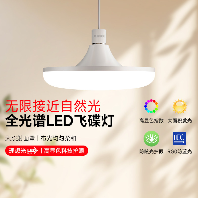 HP лампы полного спектра UFO light супер яркая лампа для защиты глаз E27 спиральная люстра с винтовым отверстием, освещающая супер яркую светодиодную лампу