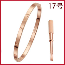 Браслет LOVE18K Rosed Gold 17 от Cartier узкой версии