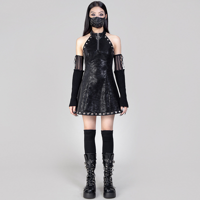 taobao agent ╋魔叹╋RNG蒸汽朋克PUNK哥特性感暗黑御姐帅气无袖连衣裙 DR2411