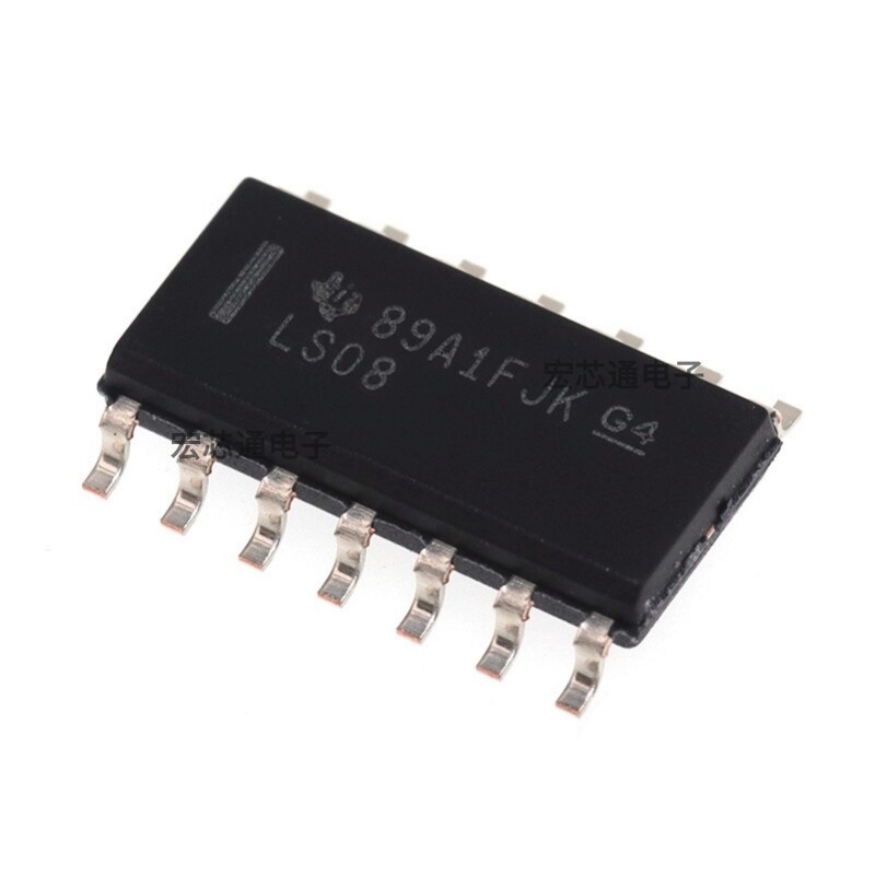Оригинальный аутентичный SN74LS08DR SMD SOIC-14 с четырехпозиционным 2-входным положительным и затворным чипом 74LS08