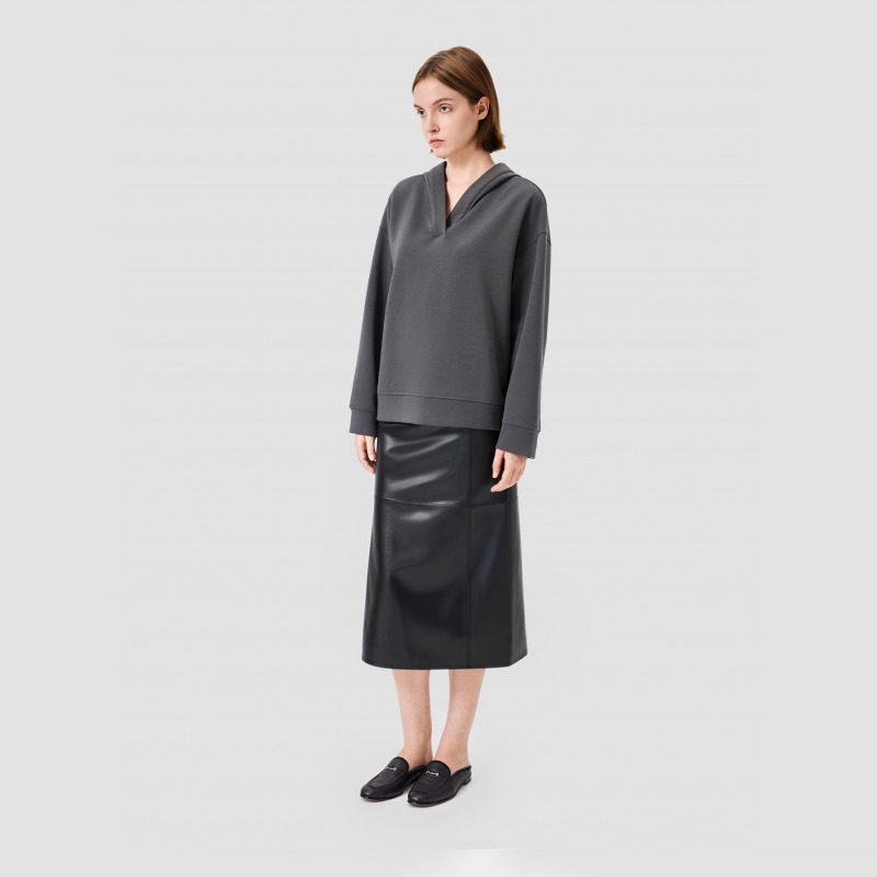 [Новинка осени и зимы] MaxMara 26 - новый женский пуловер с капюшоном и V-образным вырезом, свитер 9926036106&