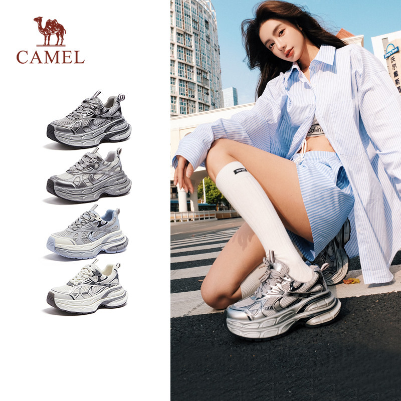 [Dili Reba в том же стиле] Camel Silver Moon Уличная обувь для папы в стиле ретро, женская обувь, летняя новая спортивная обувь, детские модели