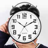 Hanshi модные металлические кварцевые часы с большим шумом для спальни, студенческие немые часы, простые часы для украшения рабочего стола, HA58