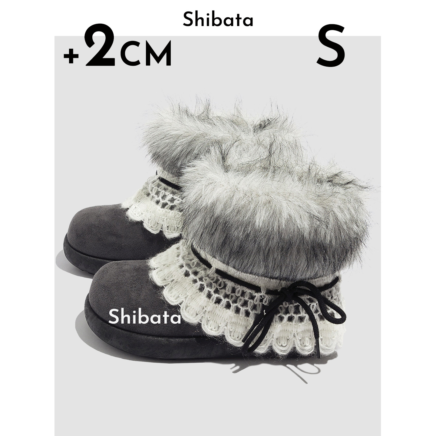 Женские зимние сапоги Sibata на пушистой подошве, новинка 2026 года, плюс бархат...