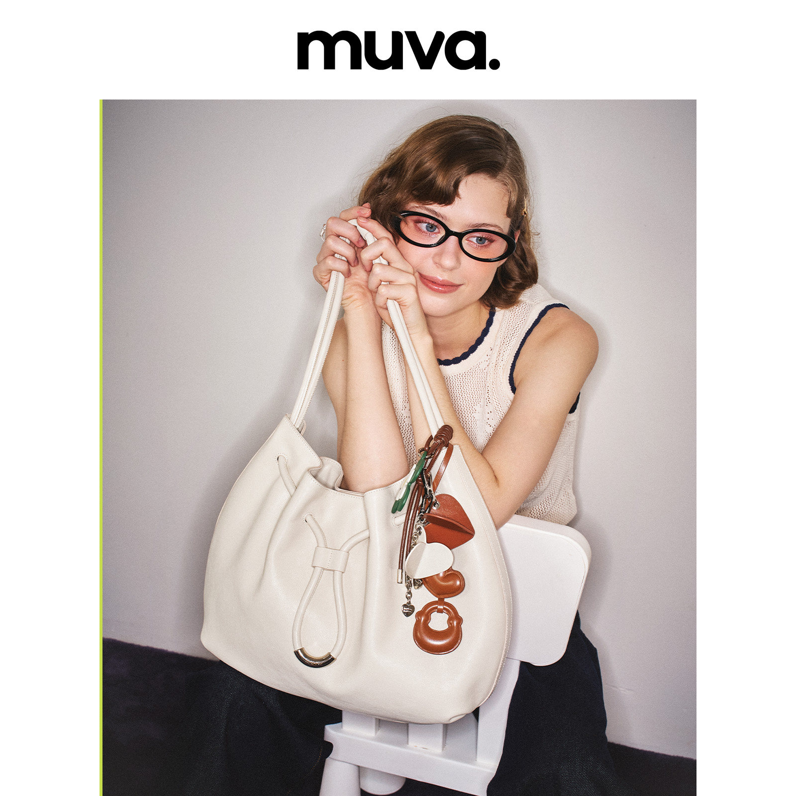 мува.Сумка Lucky bag, вместительная сумка для поездок на работу, сумка на одно плечо, весенне-летняя сумка, женская сумка из натуральной кожи, новинка 2026 года