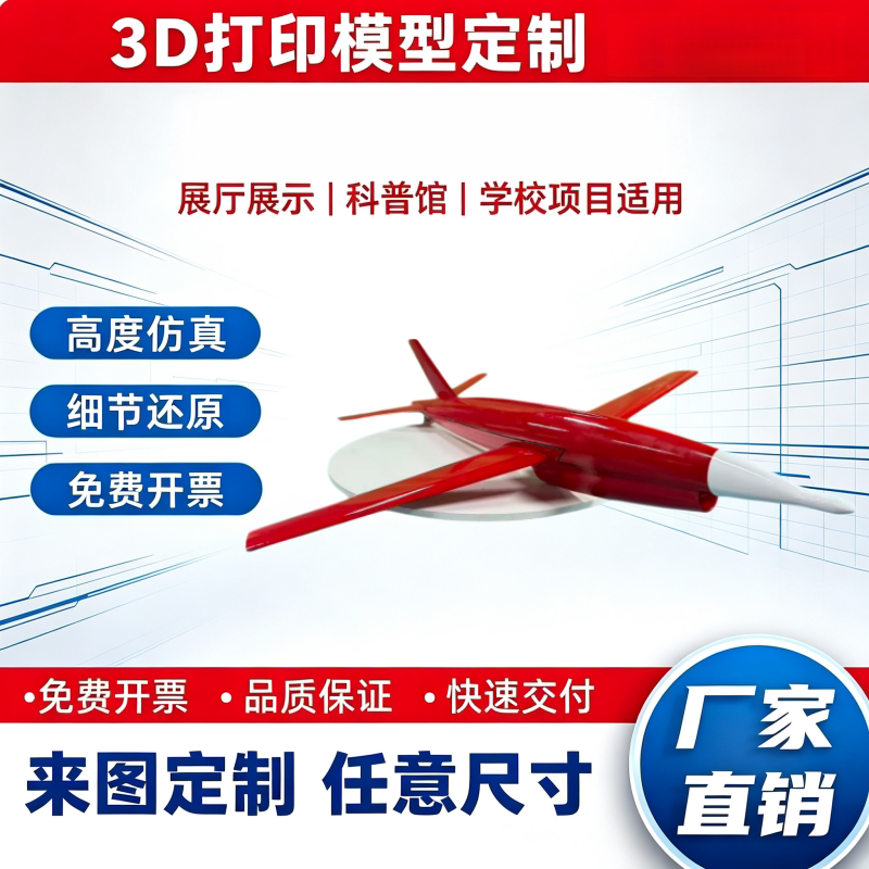 Модель беспилотника с неподвижным крылом Wuxun 5 с 3D-печатью и повторной гравировкой в масштабе 1:1...